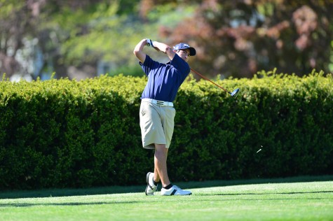 Stefan C. shot a 6-under-par 66 to win the individual title and help his team capture the overall title at the NJISAA State Championships on  May 16. (Photo courtesy of Jim Inverso)