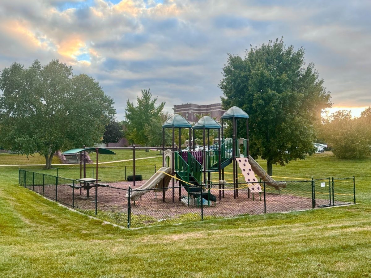 The playground area on October 10, 2025, in the middle of reconstruction.